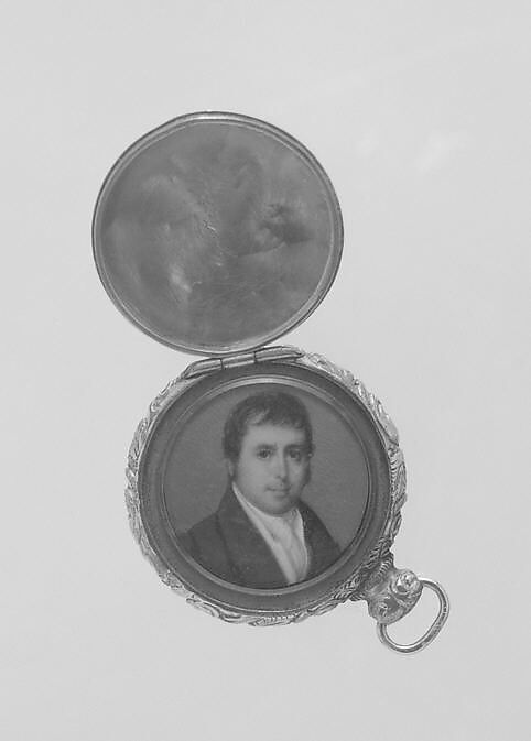 Portrait of a Gentleman, Attributed to John Alexander McDougall (1810/11–1894), Watercolor on ivory, American 