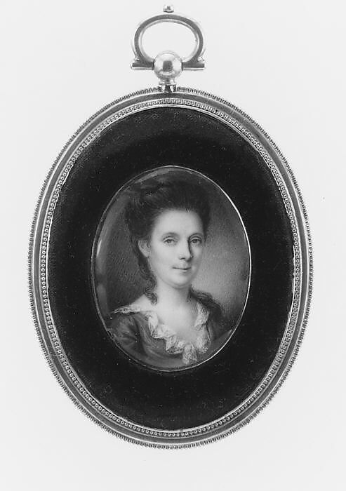 Mrs. John Cox (Esther Bowes), Charles Willson Peale (American, Chester, Maryland 1741–1827 Philadelphia, Pennsylvania), Watercolor on ivory, American 