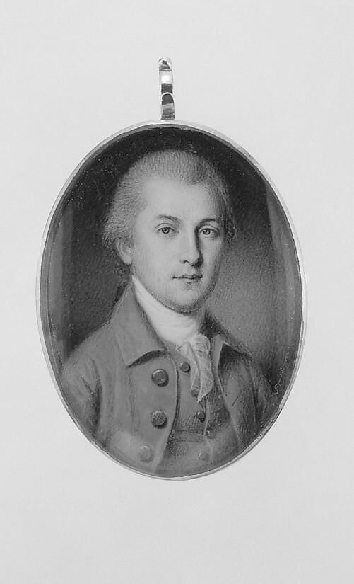 Portrait of a Gentleman, James Peale (American, Chestertown, Maryland 1749–1831 Philadelphia, Pennsylvania), Watercolor on ivory, American 