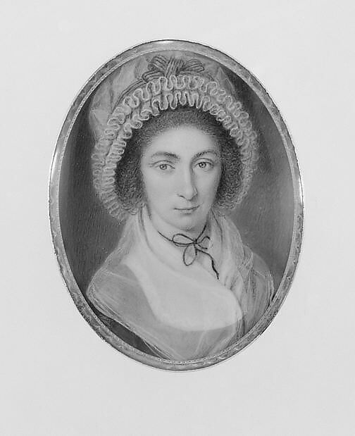 Mrs. John McAllister (Frances Wardale), James Peale (American, Chestertown, Maryland 1749–1831 Philadelphia, Pennsylvania), Watercolor on ivory, American 