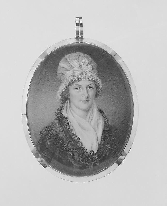 Mrs. Joseph Cooper (Mary Justice), James Peale (American, Chestertown, Maryland 1749–1831 Philadelphia, Pennsylvania), Watercolor on ivory, American 