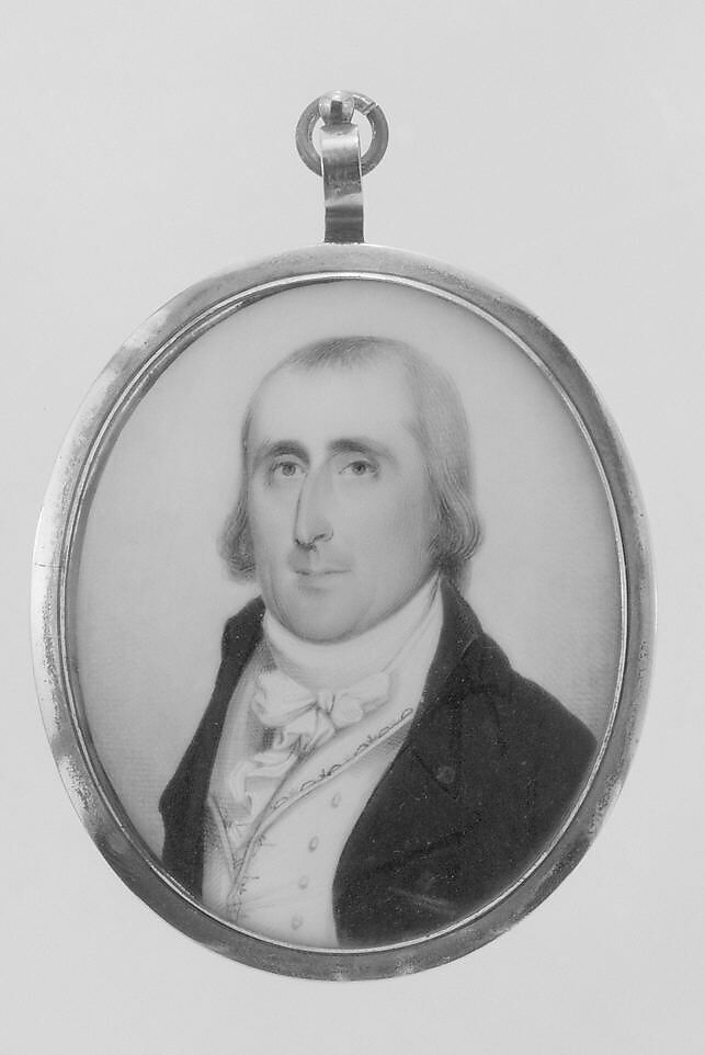Portrait of a Gentleman, Archibald Robertson (American, Moneymusk, Scotland 1765–1835 New York), Watercolor on ivory, American 
