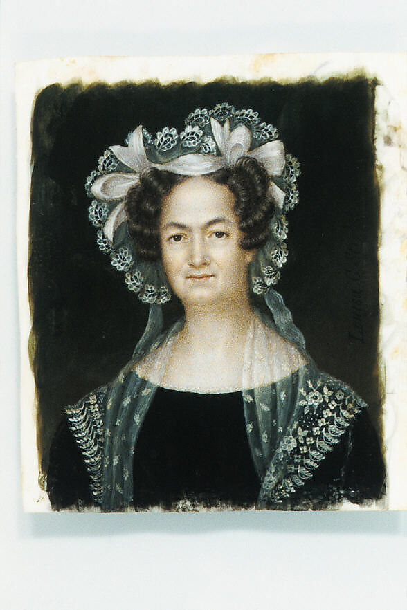 Mrs. Jacob Gerard Koch (Jane Griffith), Louisa Catherine Strobel (1803–1883), Watercolor on ivory, American 