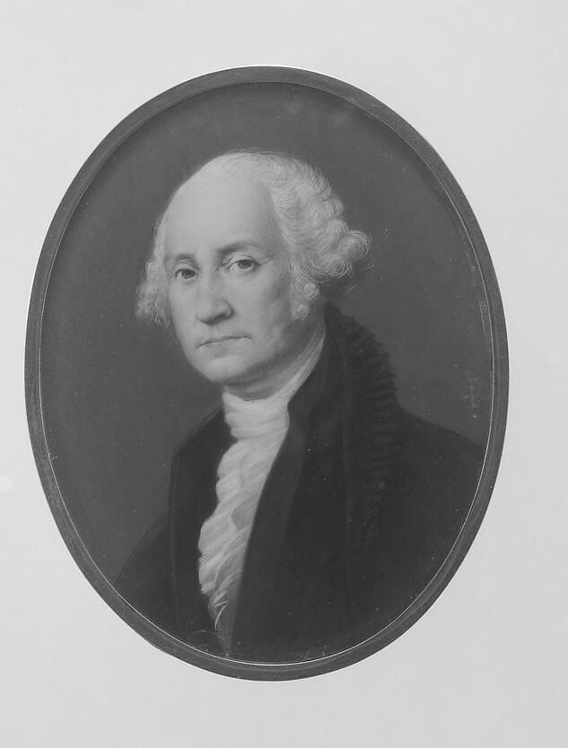 George Washington, Watercolor on ivory, American 