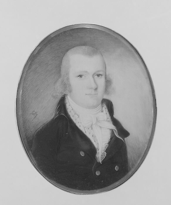 Edward C. Cunningham, Lawrence Sully (Kilkenny, Ireland 1769–1804 Richmond, Virginia), Watercolor on ivory, American 