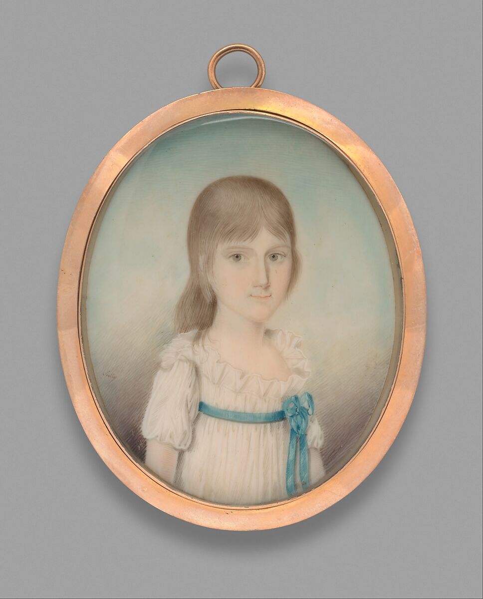 Miss Annis, Lawrence Sully (Kilkenny, Ireland 1769–1804 Richmond, Virginia), Watercolor on ivory, American 