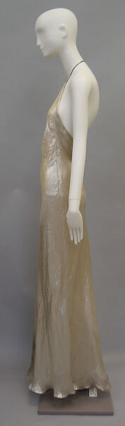 Evening dress, House of Vionnet (French, active 1912–14; 1918–39), silk, metal, French