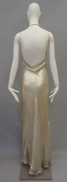 Evening dress, House of Vionnet (French, active 1912–14; 1918–39), silk, metal, French