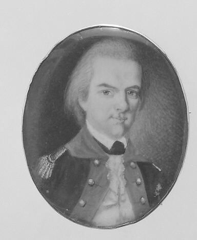 Lieutenant Colonel Elias Parker, William Verstille (American, Boston, Massachusetts 1757–1803 Boston, Massachusetts), Watercolor on ivory, American 