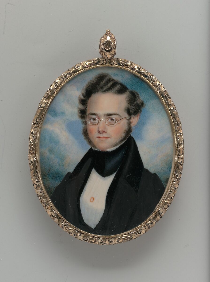 L. P. Church, William A. Watkins (active ca. 1825–67), Watercolor on ivory, American 