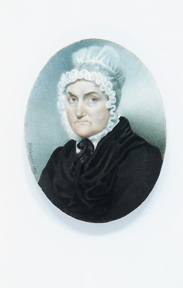 Mrs. E. Hunt, Carl Weinedel (1795–1845), Watercolor on ivory, American 