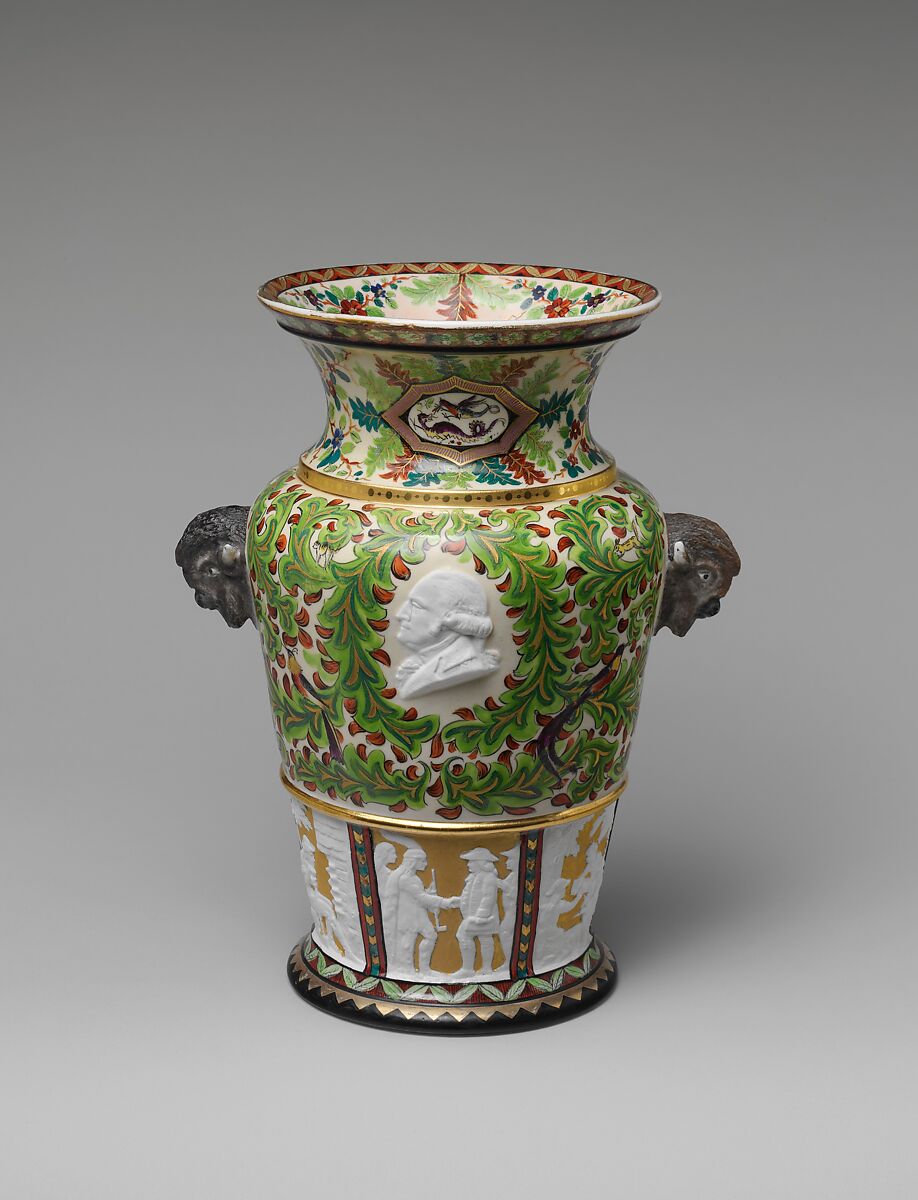 Century Vase, Karl L. H. Müller (1820–1887), Porcelain, American 