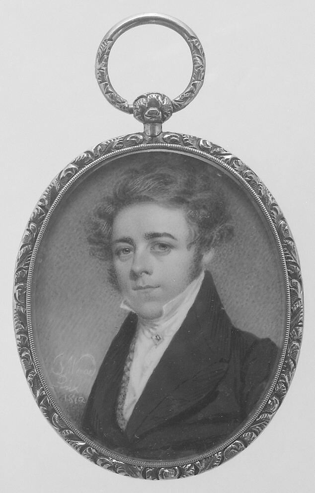 Portrait of a Gentleman, Joseph Wood (1778–1830), Watercolor on ivory, American 