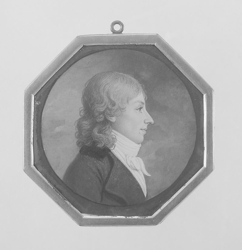 Portrait of a Gentleman, Watercolor on paper, American 
