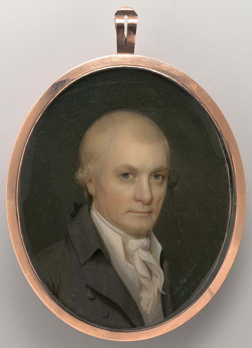 James Stuart, Joseph Wood (1778–1830), Watercolor on ivory, American 