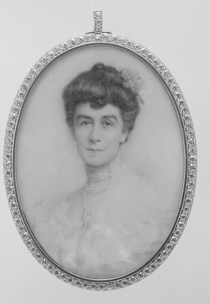 Portrait of a Lady, Watercolor on ivory, American