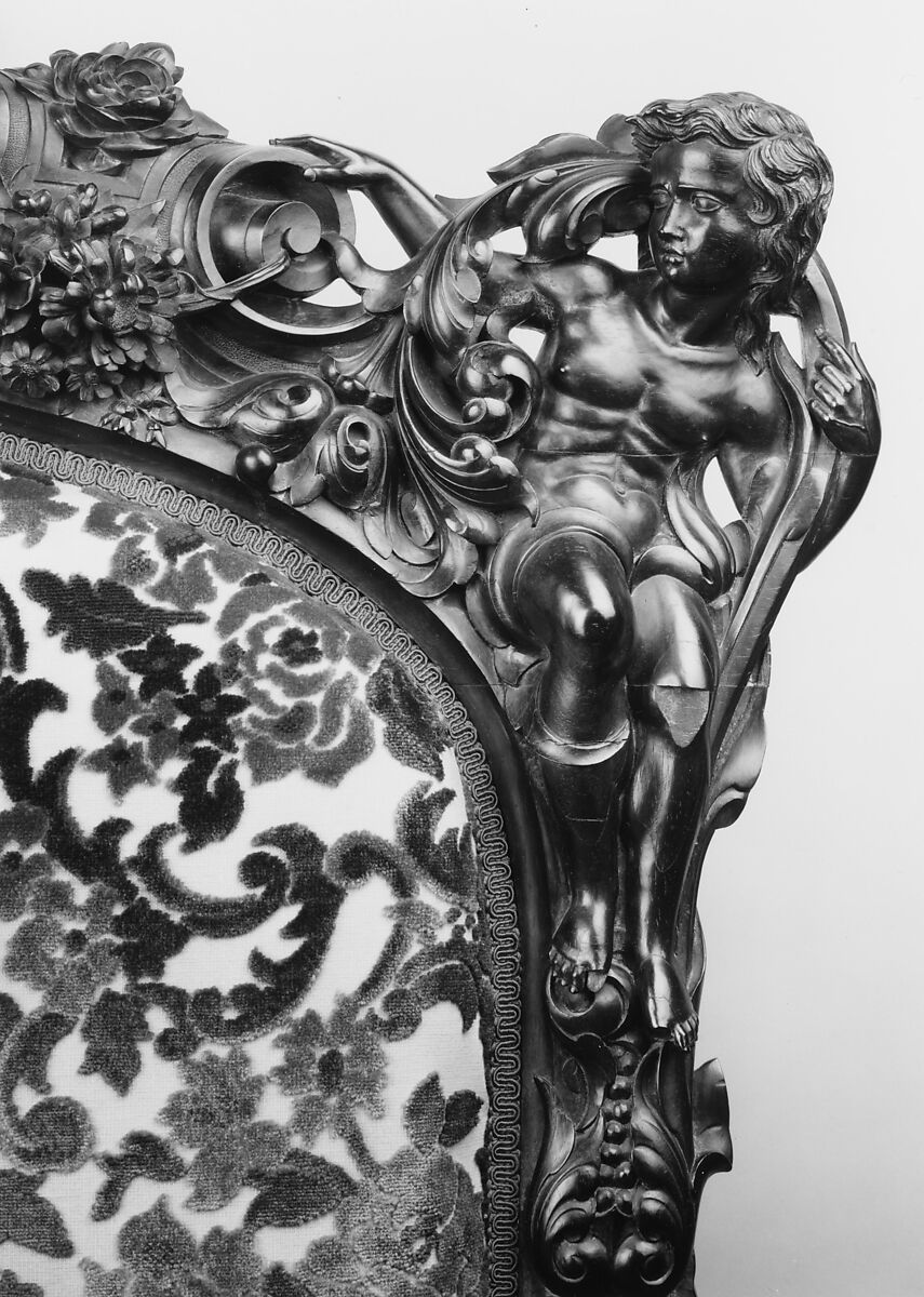 Sofa, Julius Dessoir (1801–1884), Rosewood, replacement showcovers, American