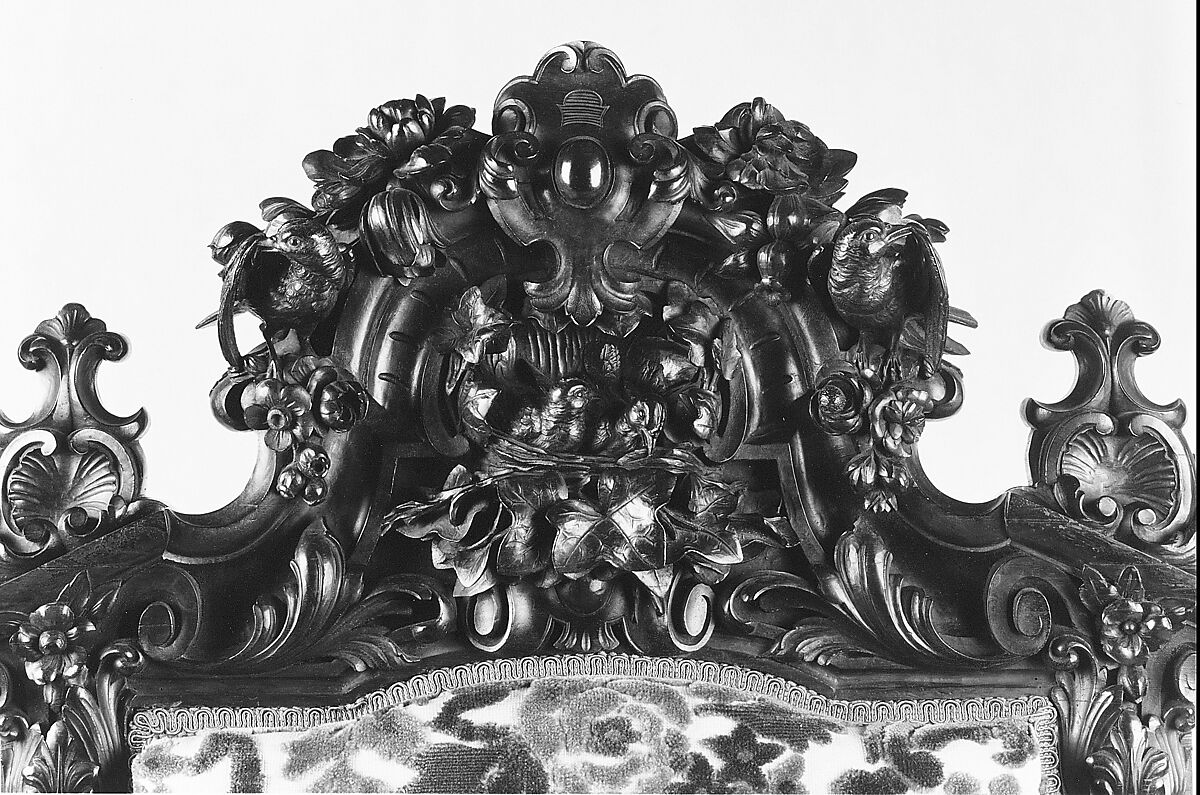 Armchair, Julius Dessoir (1801–1884), Rosewood, chestnut (secondary wood), modern upholstery with original underupholstery, American