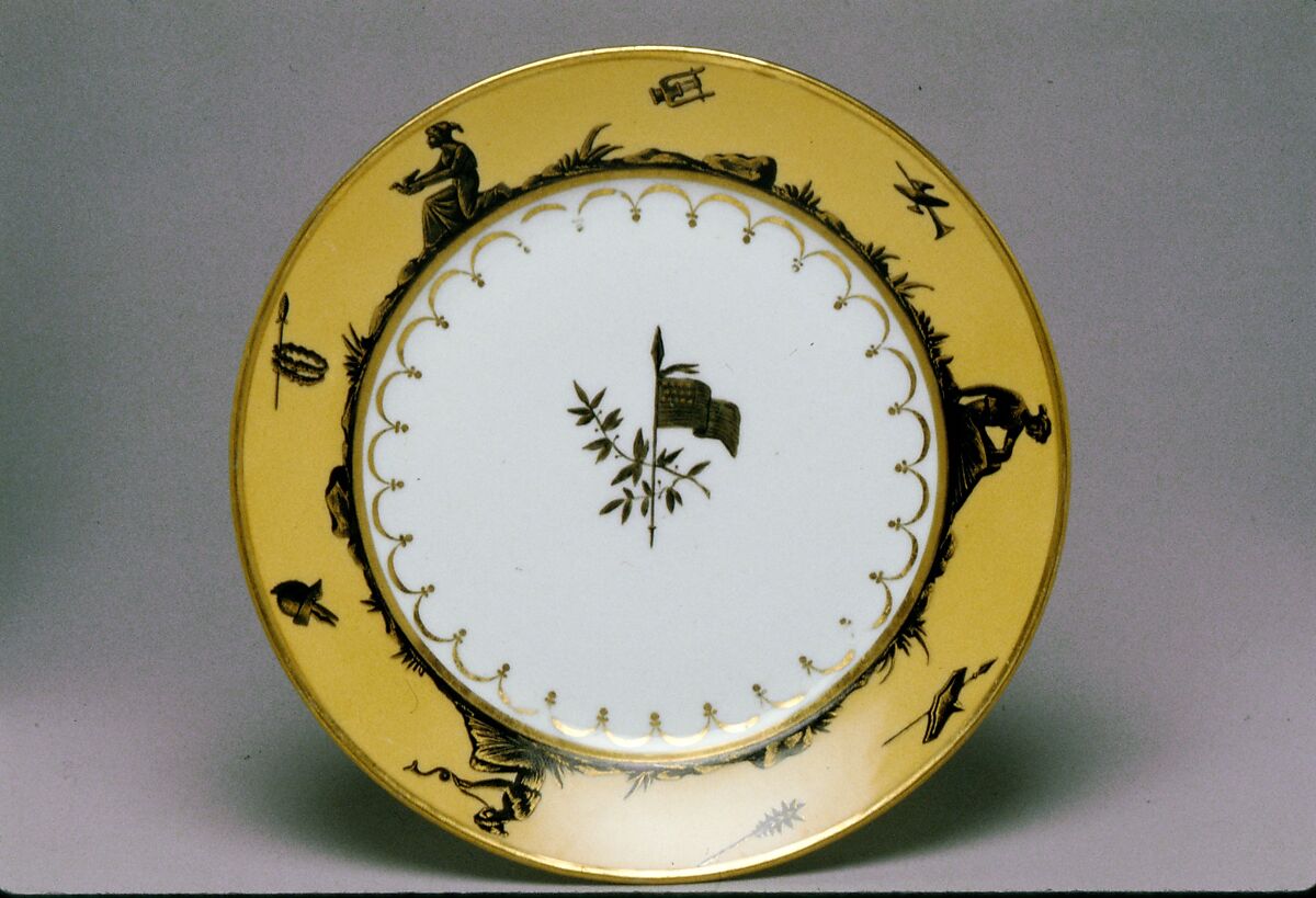 Dinner Plate, Porcelain, French