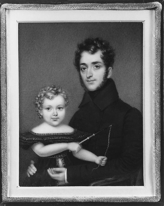 Ferdinand Sands and his Son Joseph, Nathaniel Rogers (American, Bridgehampton, New York 1788–1844 Bridgehampton, New York), Watercolor on ivory, American 