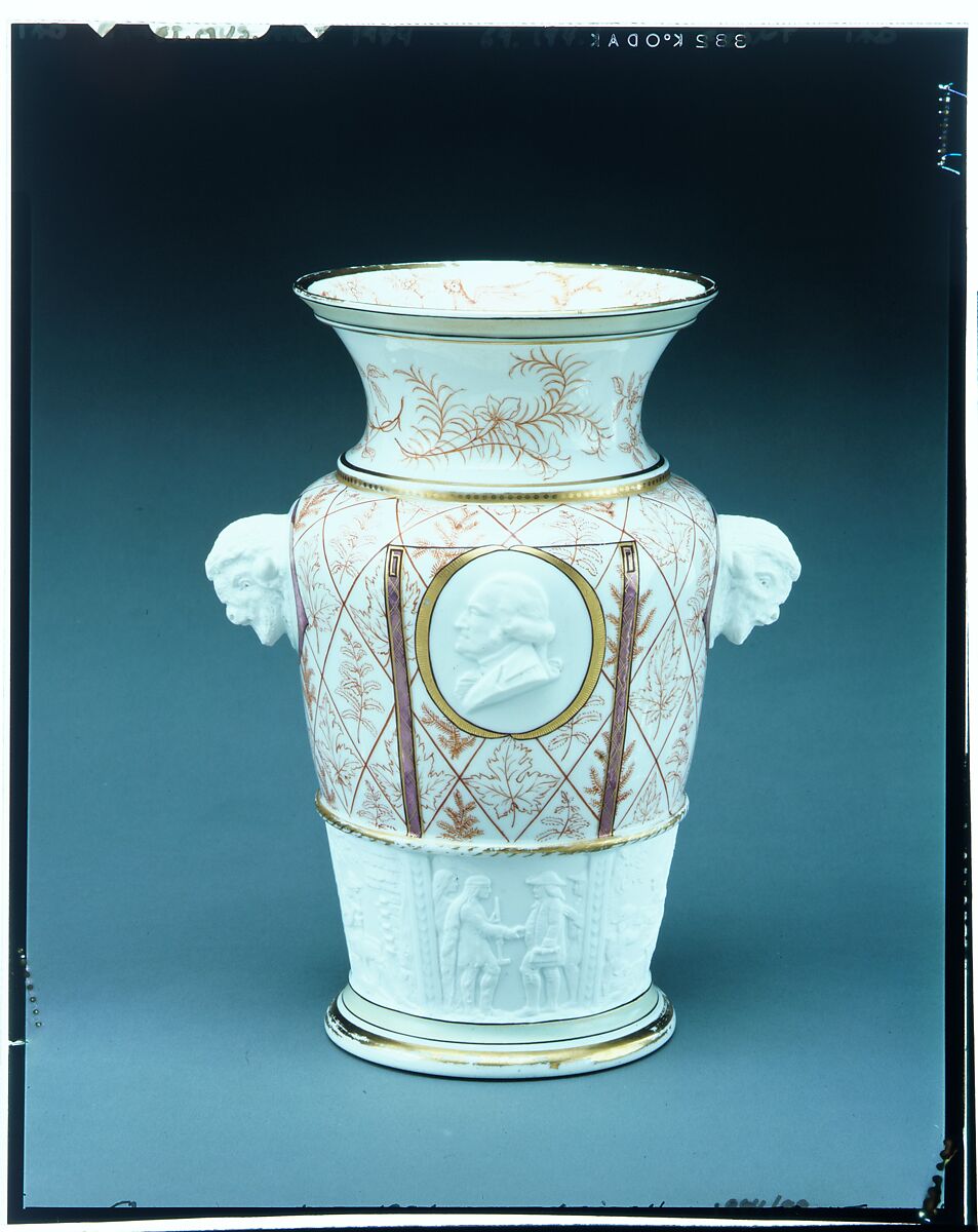 Century Vase, Designed by Karl L. H. Müller (American, 1820–1887), Porcelain, American