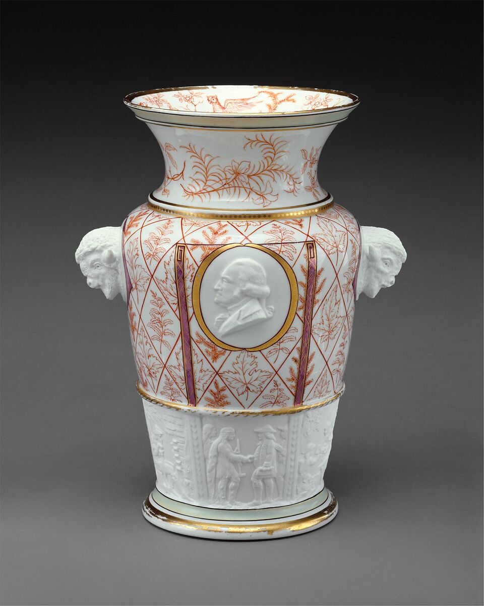 Century Vase, Designed by Karl L. H. Müller (1820–1887), Porcelain, American 