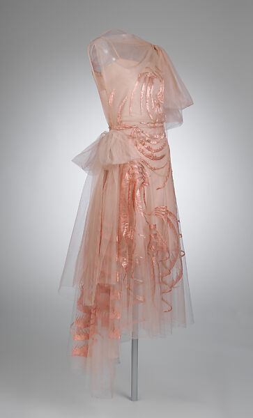 Evening dress, House of Vionnet (French, active 1912–14; 1918–39), silk, rayon, French