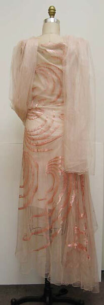 Evening dress, House of Vionnet (French, active 1912–14; 1918–39), silk, rayon, French