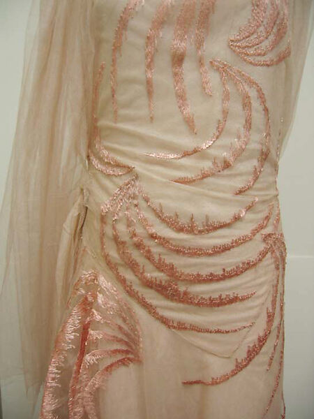 Evening dress, House of Vionnet (French, active 1912–14; 1918–39), silk, rayon, French