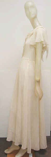 Nightgown, House of Vionnet (French, active 1912–14; 1918–39), silk, French