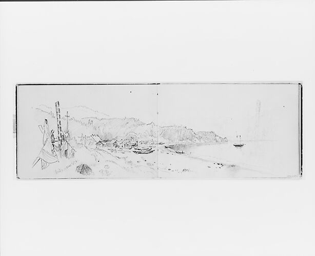 Bay Scene with Sailboat at Anchor (from Sketchbook X)