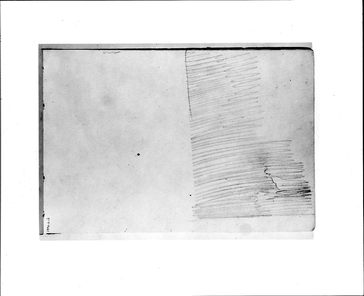 Sky Sketch (from Sketchbook VII), William Trost Richards (American, Philadelphia, Pennsylvania 1833–1905 Newport, Rhode Island), Graphite on off-white wove paper, American 