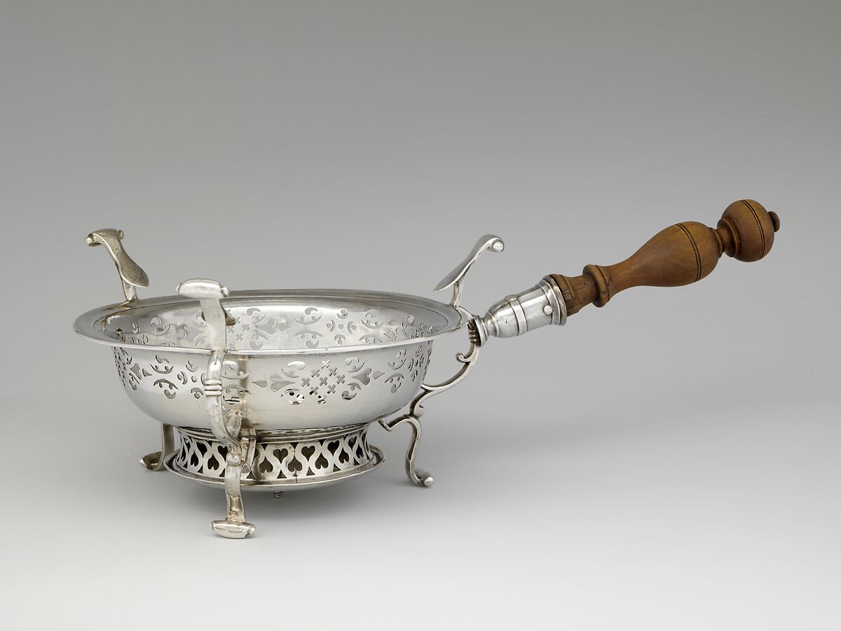 Chafing Dish, John Burt (1692/93–1745/46), Silver, American 