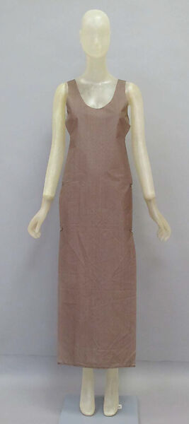 Dress, Helmut Lang (Austrian, born 1956), paper, synthetic, metal, Austrian 