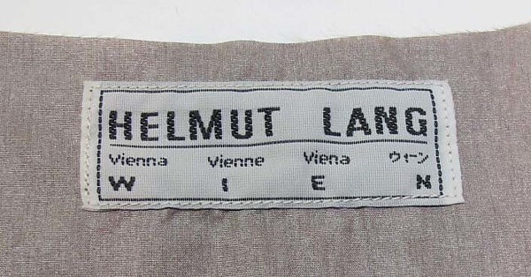 Dress, Helmut Lang (Austrian, born 1956), paper, synthetic, metal, Austrian