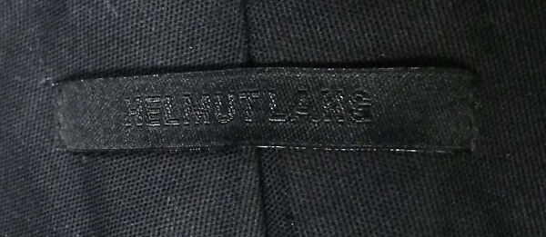Ensemble, Helmut Lang (Austrian, born 1956), (a) cotton, synthetic; (b) cotton; (c) cotton, silver metal, synthetic; (d, e) leather, synthetic; (f) leather, sterling silver, Austrian