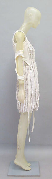 Ensemble, Helmut Lang (Austrian, born 1956), (a) cotton/synthetic, synthetic, plastic; (b, c) cotton/synthetic; (d, e) leather, synthetic, rubber, Austrian