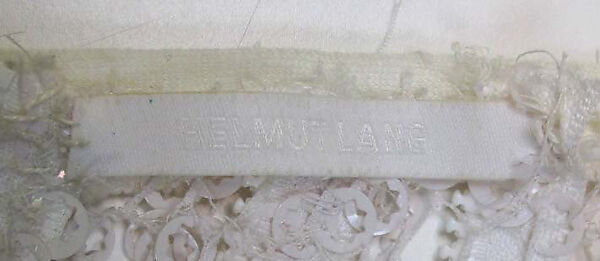 Ensemble, Helmut Lang (Austrian, born 1956), (a) cotton/synthetic, synthetic, plastic; (b, c) cotton/synthetic; (d, e) leather, synthetic, rubber, Austrian