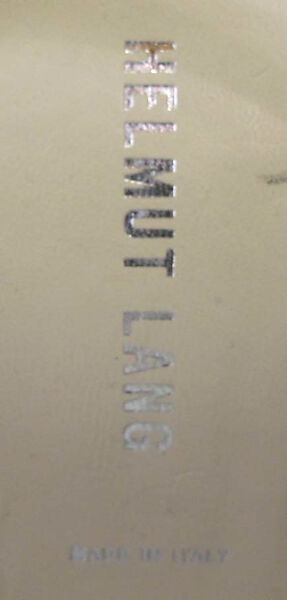 Ensemble, Helmut Lang (Austrian, born 1956), (a) cotton/synthetic, synthetic, plastic; (b, c) cotton/synthetic; (d, e) leather, synthetic, rubber, Austrian