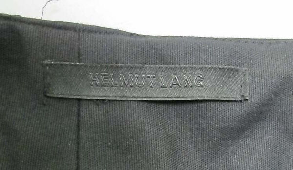 Ensemble, Helmut Lang (Austrian, born 1956), (a, b) synthetic fiber; (c) cotton, latex, metal; (d, e) leather, plastic; (f) plastic, metal, Austrian