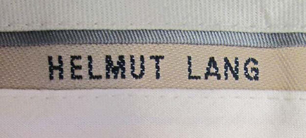 Ensemble, Helmut Lang (Austrian, born 1956), (a, c) synthetic; (b, f) synthetic, metal; (d) cotton, metal; (e) watersnake, metal; (g, h) leather, Austrian