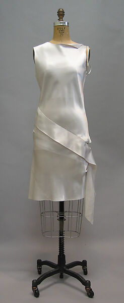 Dress, Helmut Lang (Austrian, born 1956), silk, synthetic, Austrian 
