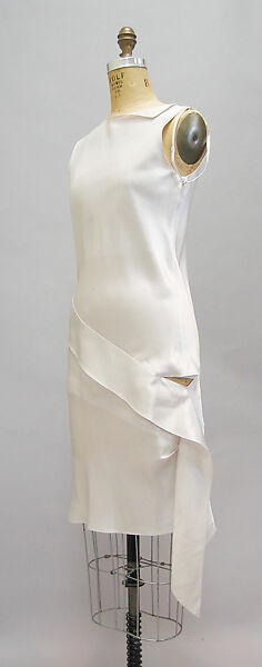 Dress, Helmut Lang (Austrian, born 1956), silk, synthetic, Austrian