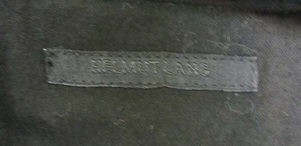 Ensemble, Helmut Lang (Austrian, born 1956), (a) cotton, synthetic; (b, c, d) wool; (e) synthetic; (f, g) leather, metal; (j) cotton, metal, Austrian