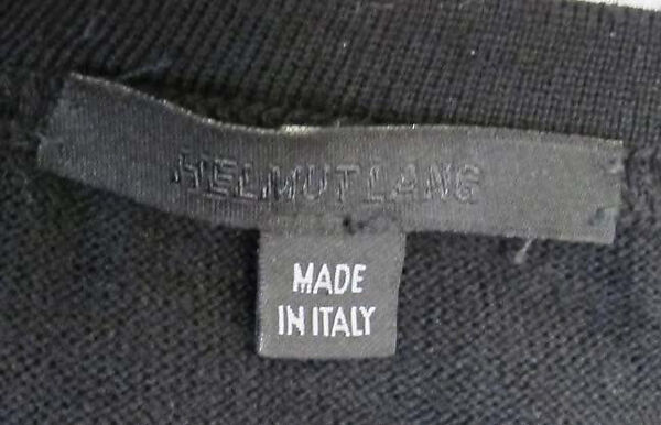Ensemble, Helmut Lang (Austrian, born 1956), (a) cotton, synthetic; (b, c, d) wool; (e) synthetic; (f, g) leather, metal; (j) cotton, metal, Austrian
