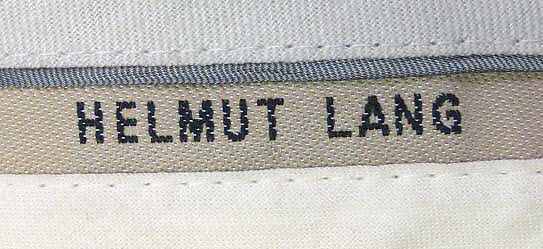 Ensemble, Helmut Lang (Austrian, born 1956), (a) cotton, synthetic; (b, c, d) wool; (e) synthetic; (f, g) leather, metal; (j) cotton, metal, Austrian