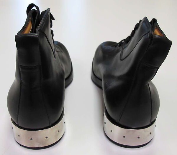 Ensemble, Helmut Lang (Austrian, born 1956), (a) cotton, synthetic; (b, c, d) wool; (e) synthetic; (f, g) leather, metal; (j) cotton, metal, Austrian