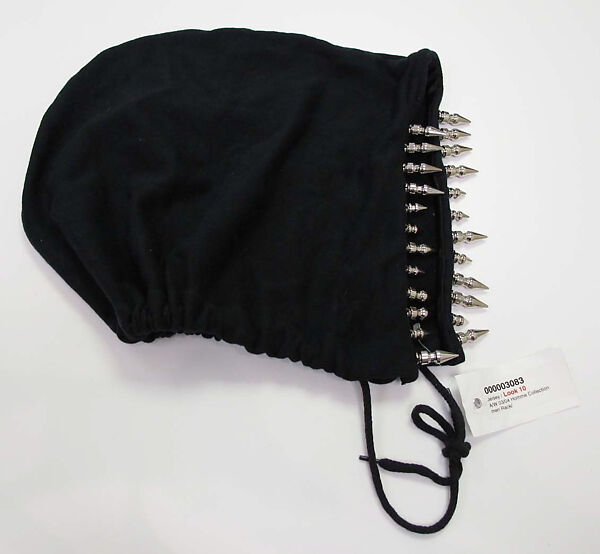 Ensemble, Helmut Lang (Austrian, born 1956), (a) cotton, synthetic; (b, c, d) wool; (e) synthetic; (f, g) leather, metal; (j) cotton, metal, Austrian