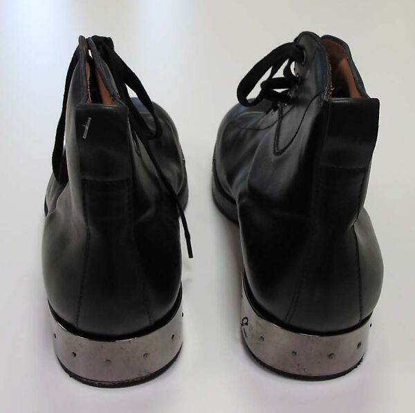 Ensemble, Helmut Lang (Austrian, born 1956), (a) wool; (b) synthetic; (c, d) leather, metal, Austrian