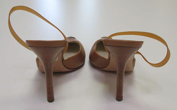 Ensemble, Helmut Lang (Austrian, born 1956), (a) cotton; (b, c) cotton, leather; (d) silver metal; (e) synthetic; (f, g) leather, synthetic, metal, Austrian